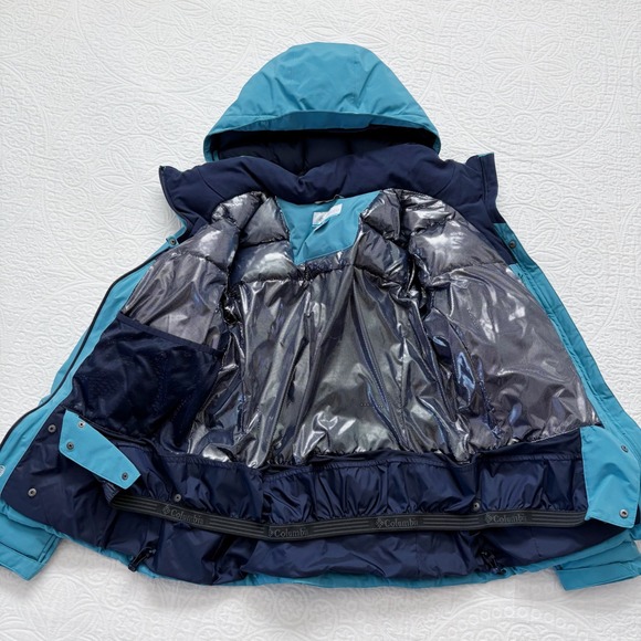 Columbia Women's Wild Card Down-Filled Winter Jacket, Voltage / Canyon Blue - Picture 2 of 7